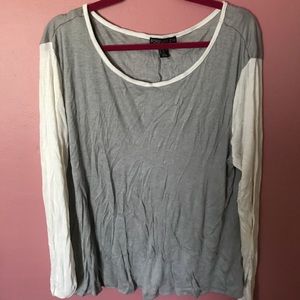 Grey Long Sleeve Top